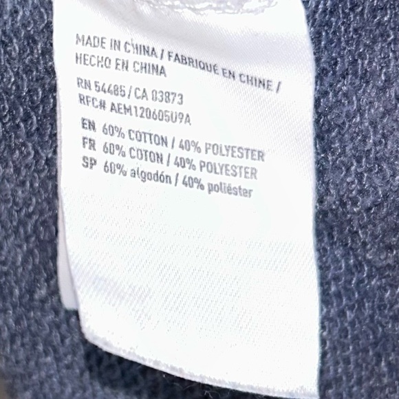 American Eagle Shirt Cropped Dolman Sleeve Ombré Split Tie Dye Pullover Crewneck - Picture 7 of 8